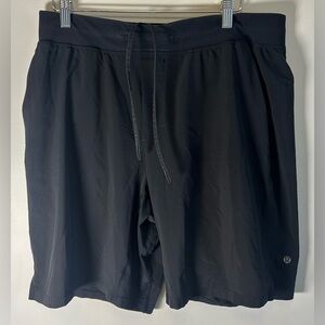 Lululemon Mens Shorts Size XL Black Athletic Linerless Performance Running